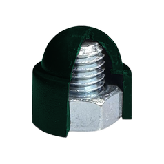 Krytky na matice zelené RAL 6005